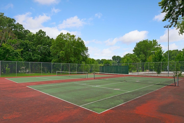 5240 Birch Rd, Minnetonka, MN 55345 - view of tennis court with community basketball court