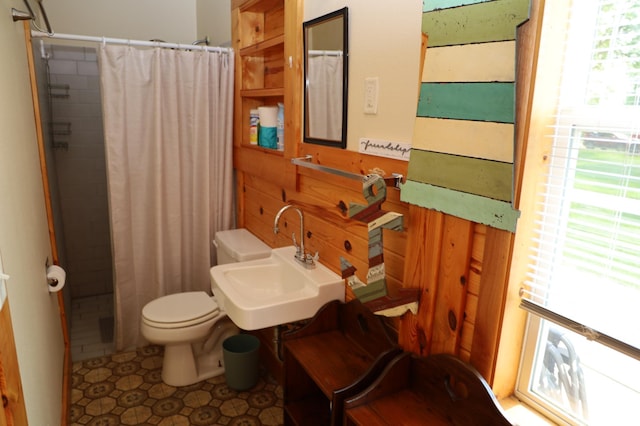 39887 195th St, Clitherall Twp, MN 56524 - full bath with a shower stall, toilet, and a sink