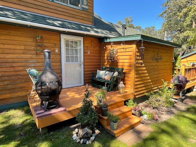 23979 Navajo Trl, Henning, MN 56551 - view of wooden terrace