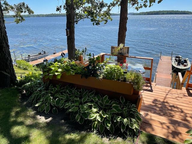23979 Navajo Trl, Henning, MN 56551 - water view featuring a dock
