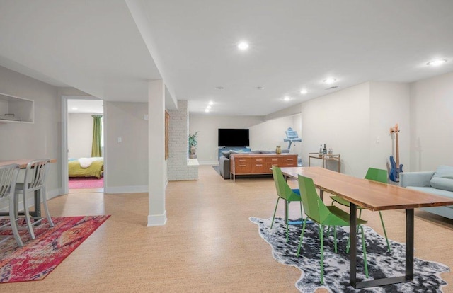 4744 Westgate Rd, Minnetonka, MN 55345 - dining space with recessed lighting and baseboards