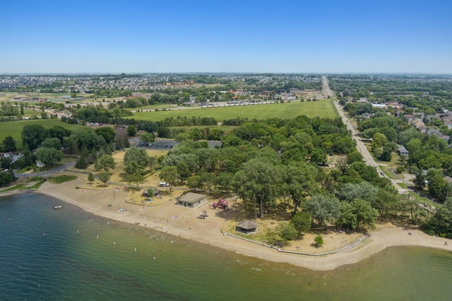 1537 143rd St E, Rosemount, MN 55068 - aerial overview of property's location with a tree filled landscape and a large body of water