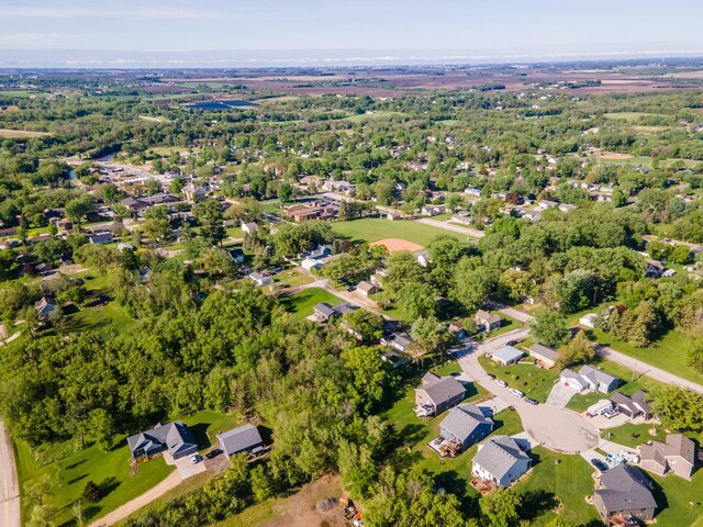 1004 Blanch Ct, Mantorville, MN 55955 - aerial view of property's location featuring nearby suburban area
