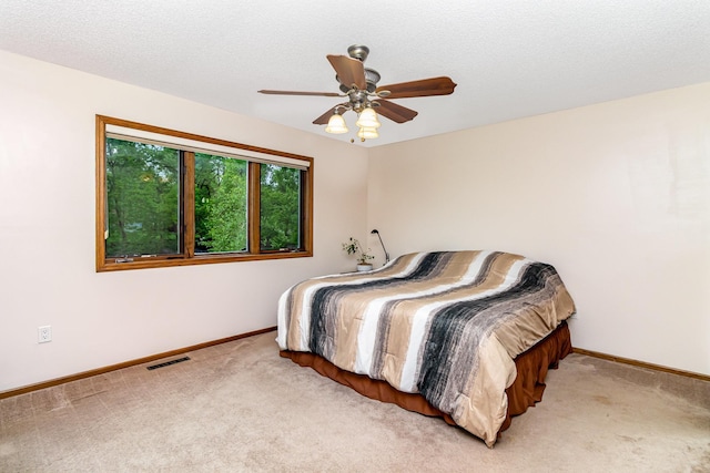 39 154th Ave NE, Ham Lake, MN 55304 - bedroom with light carpet, baseboards, and ceiling fan