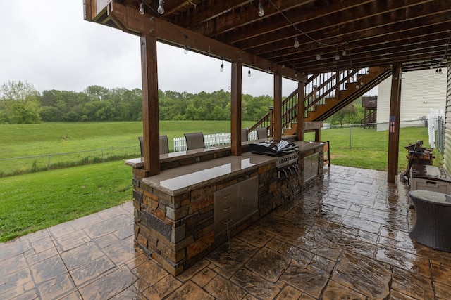 907 Rodeo Dr SE, Pine Island, MN 55963 - view of patio with stairs