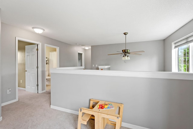 27385 Millicent Ln, Chisago Lake Twp, MN 55013 - hallway with light carpet and baseboards