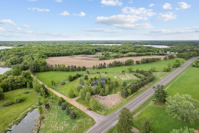 27385 Millicent Ln, Chisago Lake Twp, MN 55013 - overview of rural landscape with a nearby body of water