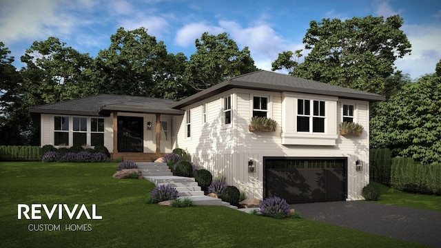 51 Hackberry Hl, Orono, MN 55356 - view of front of home with a garage, a front lawn, and asphalt driveway