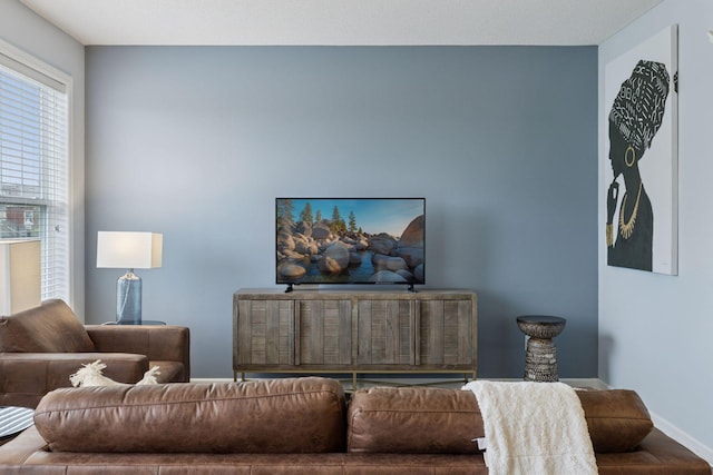 9675 Toledo Ln N, Brooklyn Park, MN 55443 - living room featuring baseboards