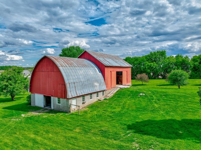 8632 Neal Ave S, Denmark Twp, MN 55033 - view of barn with a lawn