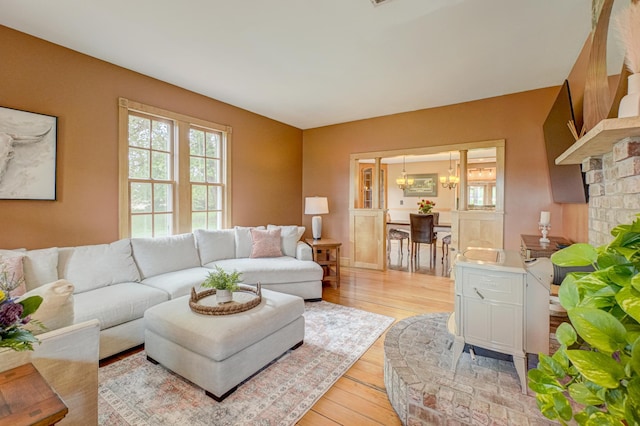 8632 Neal Ave S, Denmark Twp, MN 55033 - living room featuring light wood finished floors