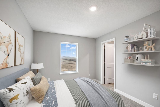8397 Brumby Trl, Woodbury, MN 55129 - bedroom featuring baseboards, carpet floors, and a textured ceiling