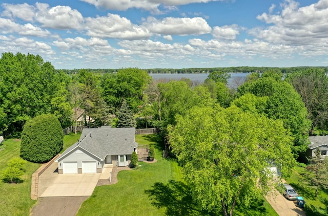 8790 212th St N, Forest Lake, MN 55025 - aerial view of property and surrounding area with a large body of water