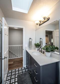 2211 Douglynn Ln, Saint Paul, MN 55119 - bathroom with vanity and a skylight