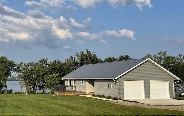 22 Jayvee Ln, Lake Sarah Twp, MN 56132 - view of front facade with a garage and a front lawn