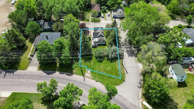 view of property location with property parcel outlined