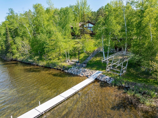 36737 Shoreview Dr, Wabana Twp, MN 55744 - dock area with a water view