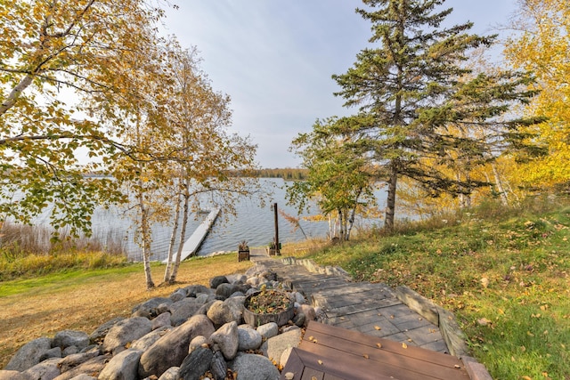 36737 Shoreview Dr, Wabana Twp, MN 55744 - water view featuring a dock