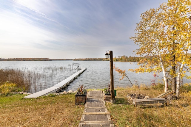 36737 Shoreview Dr, Wabana Twp, MN 55744 - dock area with a water view