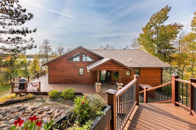 36737 Shoreview Dr, Wabana Twp, MN 55744 - view of wooden terrace