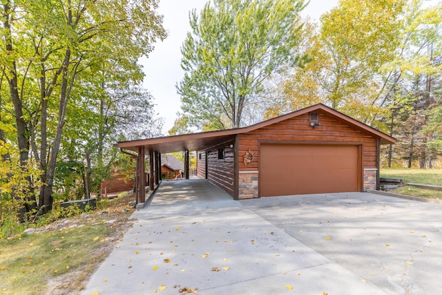 36737 Shoreview Dr, Wabana Twp, MN 55744 - garage with concrete driveway