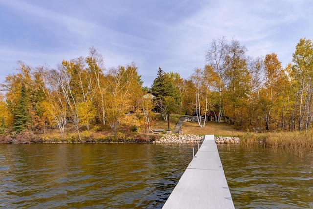 36737 Shoreview Dr, Wabana Twp, MN 55744 - dock area featuring a water view