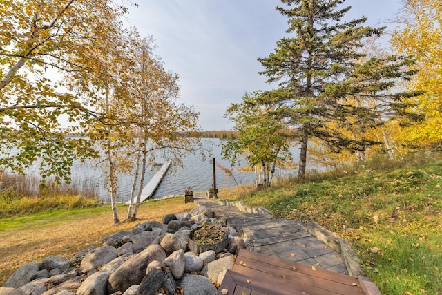 36737 Shoreview Dr, Wabana Twp, MN 55744 - water view with a boat dock