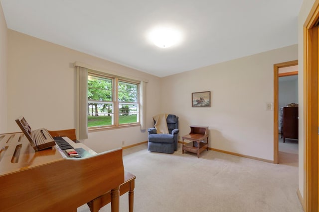 706 9th Ave SW, Faribault, MN 55021 - sitting room with light colored carpet, baseboards, and a desk