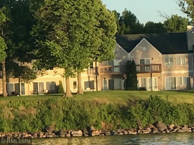 8012 Par Five Dr, South Harbor Twp, MN 56359 - rear view of house with a water view