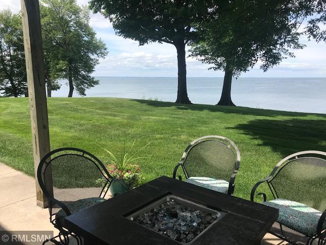 8012 Par Five Dr, South Harbor Twp, MN 56359 - view of grassy yard featuring a water view and a fire pit