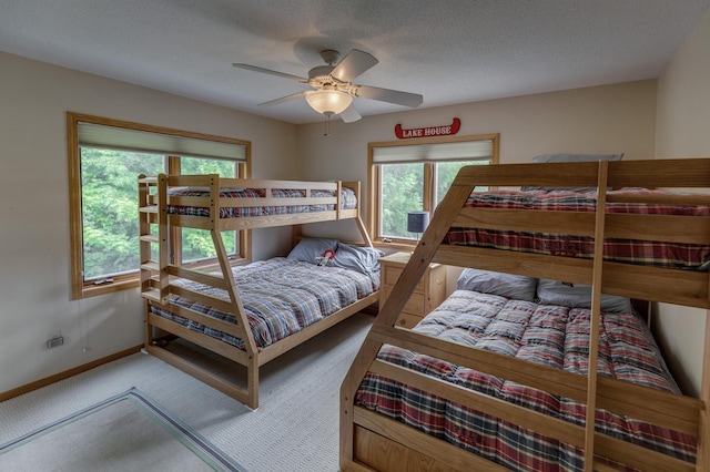 8012 Par Five Dr, South Harbor Twp, MN 56359 - carpeted bedroom featuring baseboards and a ceiling fan
