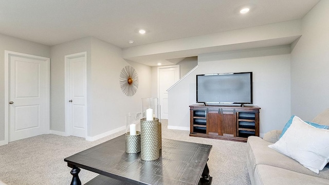 6562 208th St W, Farmington, MN 55024 - living area with carpet flooring, recessed lighting, and baseboards