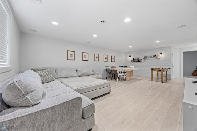 508 13th St NE, Dilworth, MN 56529 - living area with light wood finished floors and recessed lighting