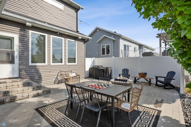 508 13th St NE, Dilworth, MN 56529 - view of patio / terrace with outdoor dining space and area for grilling