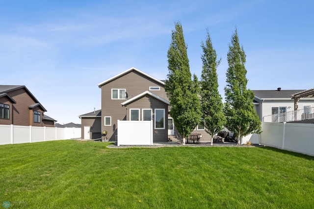 508 13th St NE, Dilworth, MN 56529 - rear view of house with a patio area