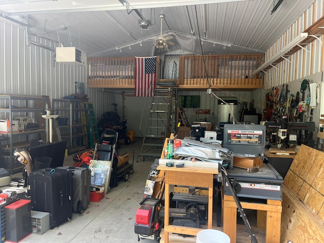 39307 Clearmont Rd, Everts Twp, MN 56515 - garage featuring a workshop area