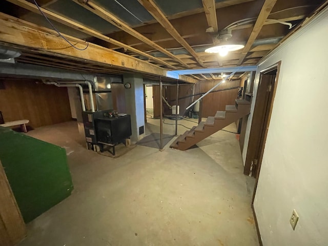 37165 300th Ave NE, Rollis Twp, MN 56724 - unfinished below grade area featuring stairs