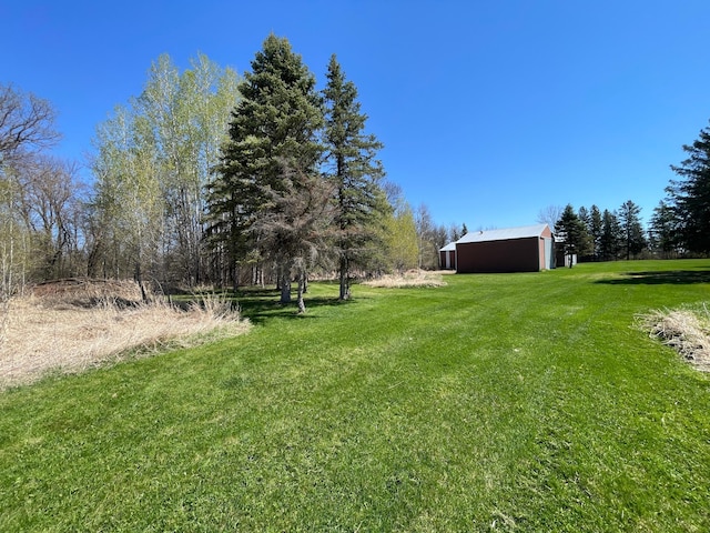 37165 300th Ave NE, Rollis Twp, MN 56724 - view of grassy yard featuring a pole building and an outdoor structure