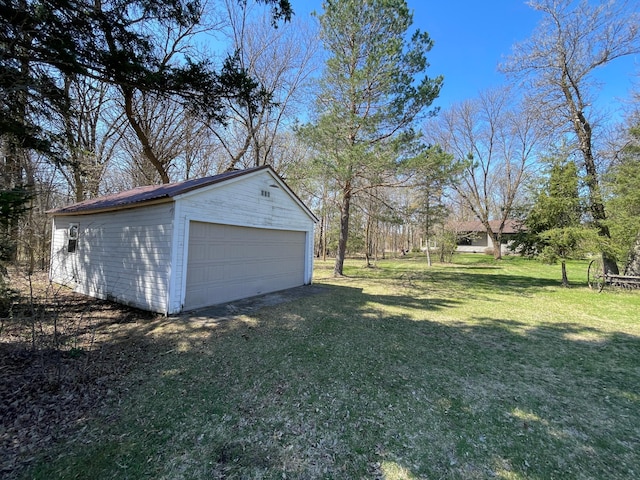 37165 300th Ave NE, Rollis Twp, MN 56724 - view of grassy yard featuring an outdoor structure and a garage