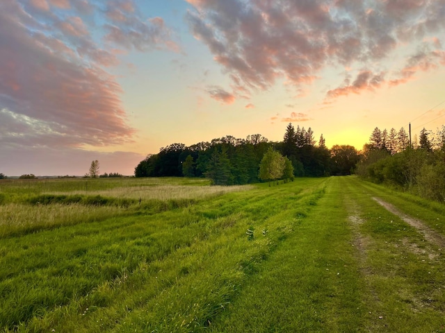 37165 300th Ave NE, Rollis Twp, MN 56724 - yard at dusk featuring a view of rural / pastoral area