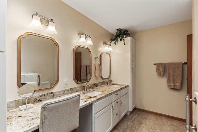 14575 Burma Ave W Unit 306, Rosemount, MN 55068 - bathroom with double vanity and baseboards