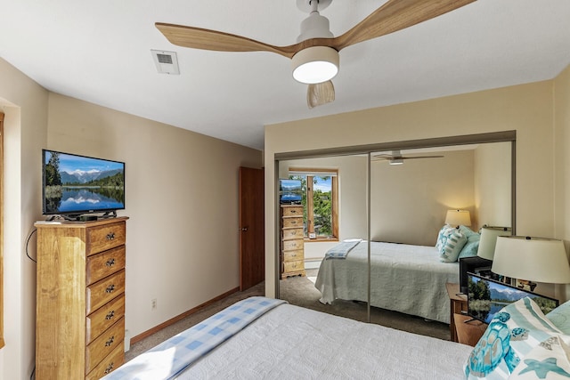 14575 Burma Ave W Unit 306, Rosemount, MN 55068 - carpeted bedroom featuring a closet and a ceiling fan
