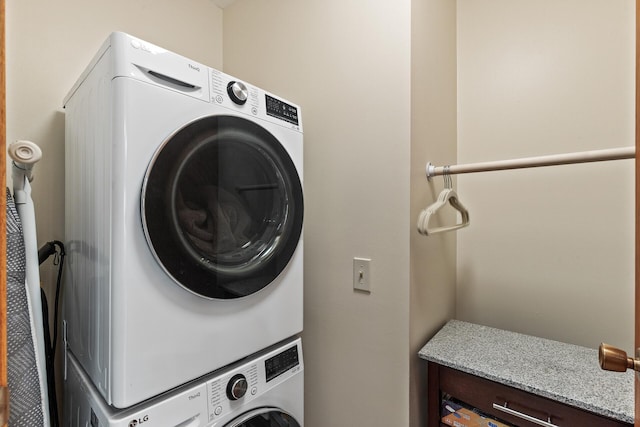 14575 Burma Ave W Unit 306, Rosemount, MN 55068 - laundry area with stacked washer / drying machine