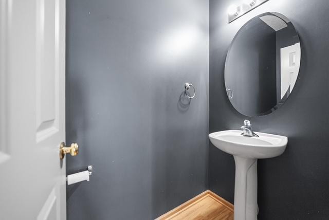 11353 Fergus St NE Unit A, Blaine, MN 55449 - bathroom featuring wood finished floors