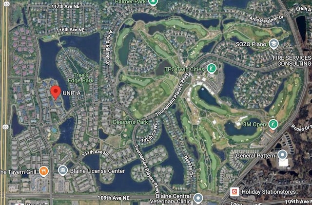 11353 Fergus St NE Unit A, Blaine, MN 55449 - aerial map of property and surrounding area