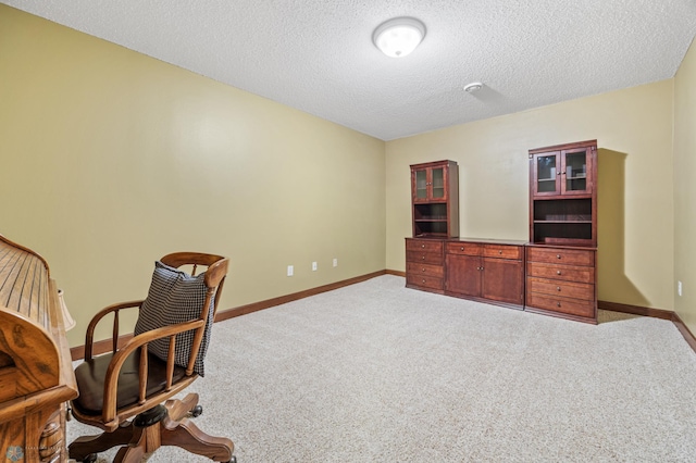 1395 Highpointe Dr N, Fargo, ND 58102 - office area with baseboards, carpet floors, and a textured ceiling