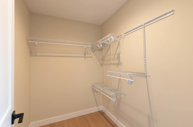 8464 Greenwood Dr, Mounds View, MN 55112 - walk in closet with wood finished floors