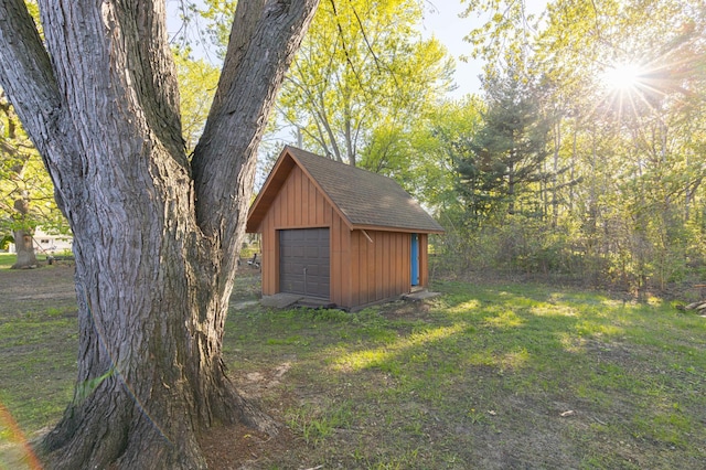 8464 Greenwood Dr, Mounds View, MN 55112 - garage with a storage unit