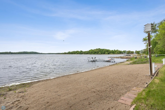 24527 Twilight Ln, Lida Twp, MN 56572 - water view with a dock