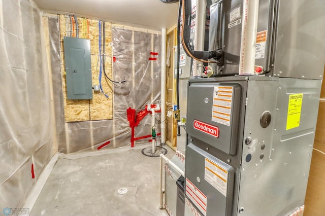1474 66th Ave S, Fargo, ND 58104 - utility room featuring heating unit and electric panel